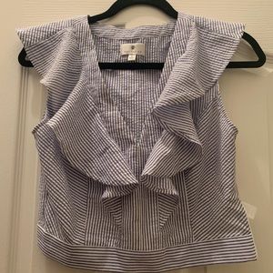 Socialite seersucker crop top